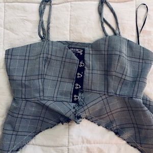 FashionNova Plaid Cropped Tank